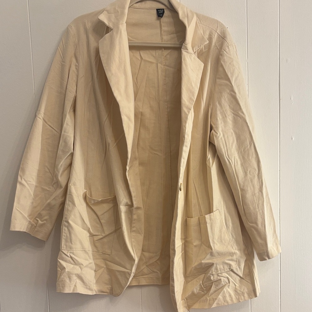 Women's Cream Blazer Jacket